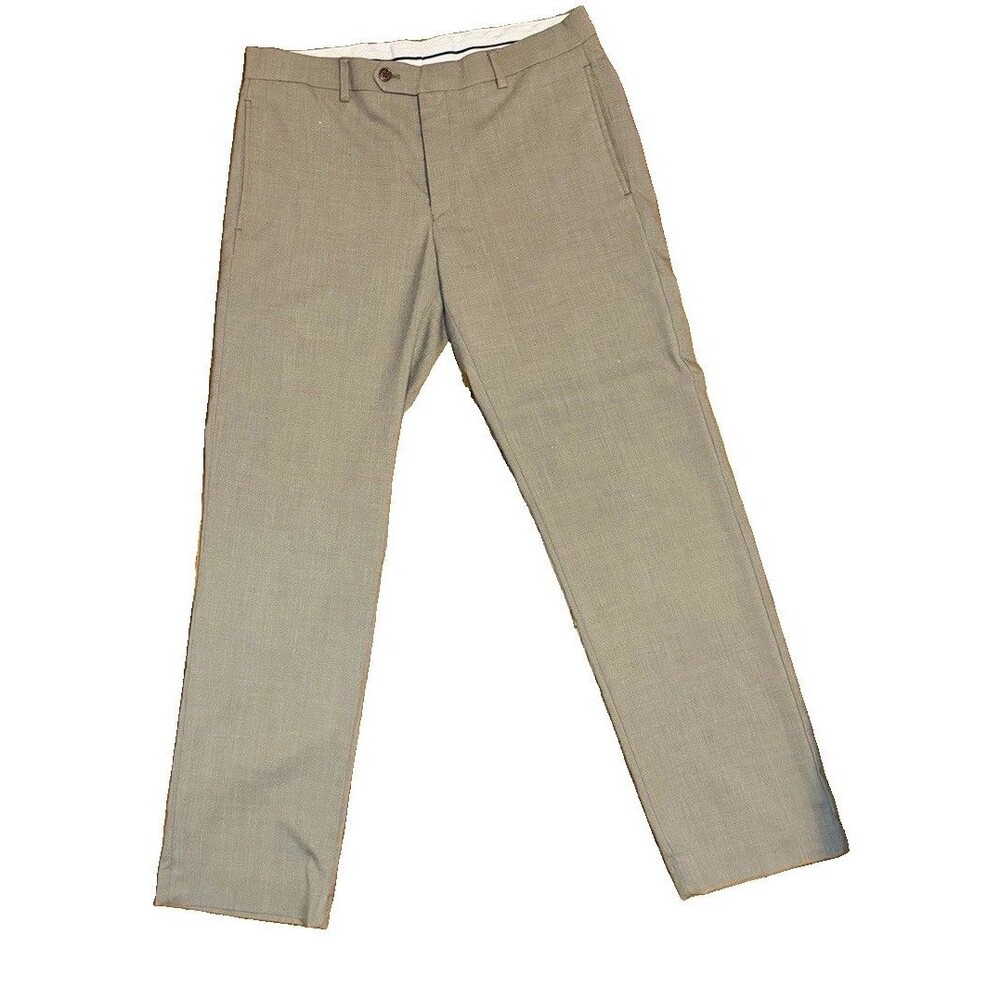 Lauren Ralph Lauren Men’s Dress Pants Tan Khaki Flat Front Trousers Size 33x30